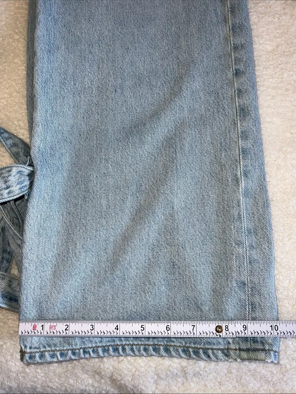 AGOLDE Cinched Hem Loose Taper Jeans Light Wash‎ Size 27 - Image 14