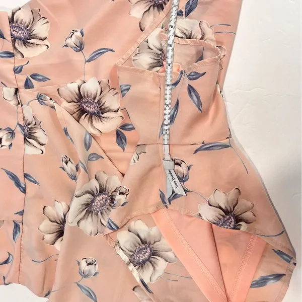 Lulus Magical Meadow Blush Pink Floral Print‎ Skort Dress LARGE - Image 11