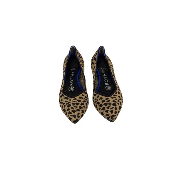 Rothy's Shoes The Point Leopard Print Knit Ballet Flats Size 6 - Image 2