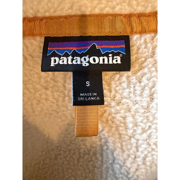 Patagonia Retro Pile Marsupial Pullover Women Small Ivory Fleece Gorpcore - Image 8