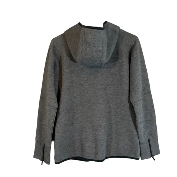 Puma Gray Full Zip Hooded Cozy Cotton Blend Athletic Casual Jacket Women Sz M - Image 2