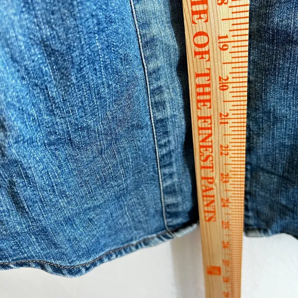 Vintage Gap Shirt Women's Large‎ Blue Denim Long Sleeve Button Up 90s - Image 6
