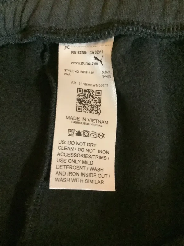 Puma Size XXL Men’s Black Sweatpants With Pockets. New With Tags. - Image 7