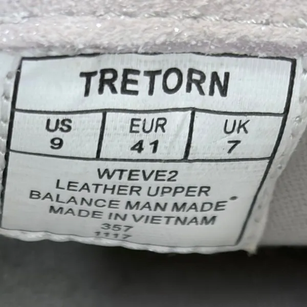 NWT Tretorn Eve 2 Suede Espadrille Platform Sneakers Metallic Beige 9‎ - Image 3