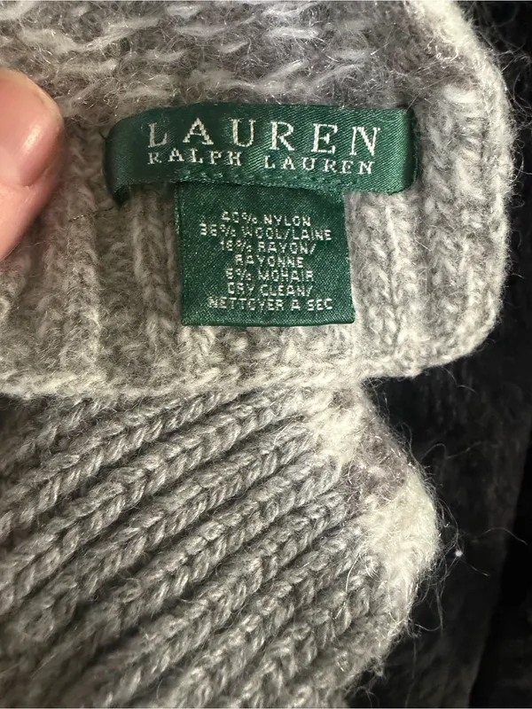 Lauren Ralph Lauren Patchwork Wool Mohair Blend Knit Scarf - Image 7