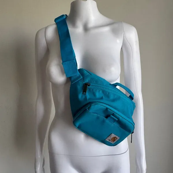 Carhartt Fanny Pack Waist Bag Adjustable Sling Turquoise Blue - Image 2