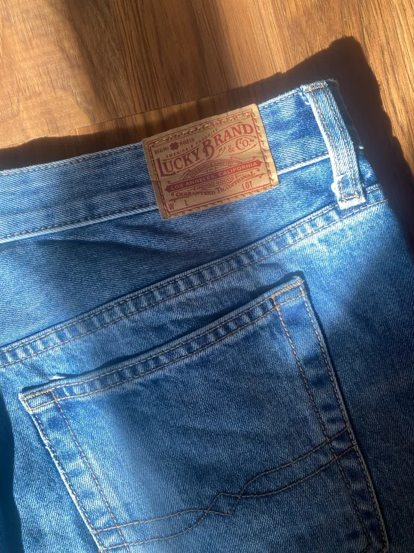 Denim Shorts Lucky Brand Cut-Off Mid-Rise The Boyfriend Short - Image 5