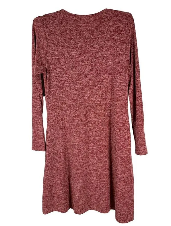 Jar Of Love Womens Size XL Red Knit Dress w/ Side Button Detail - Image 2