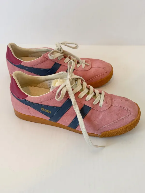 Gola Elan Women's Pink Suede Sneakers in Coral Pink, Moonlight & Raspberry 8.5 - Image 6