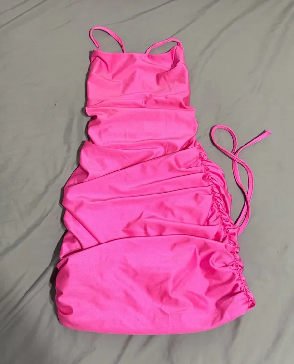 Lucy in the Sky Mini Dress Pink - Image 3
