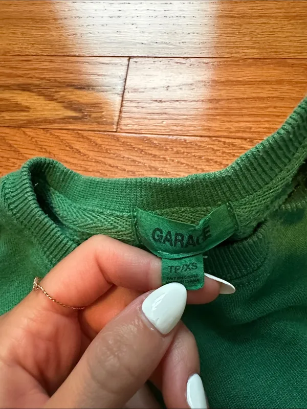 Garage Green North Point Crewneck Sweatshirt - Image 2
