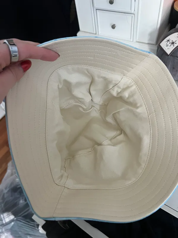Light Blue tie dye bucket hat - Image 3