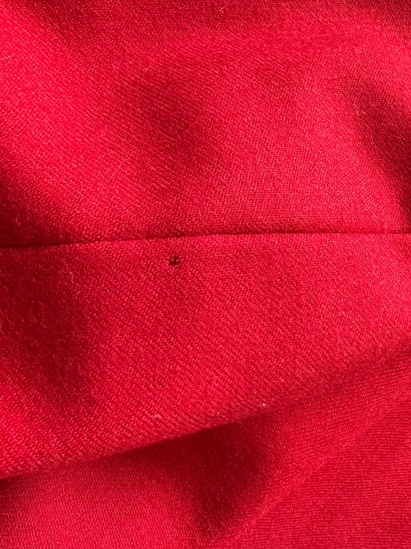 Donna Liara Red Wool Blazer Jacket Double Breasted Italy Size 11/12 Vintage - Image 14