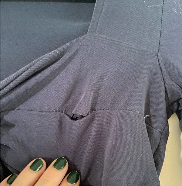 Edikted Navy Blue Top - Image 3
