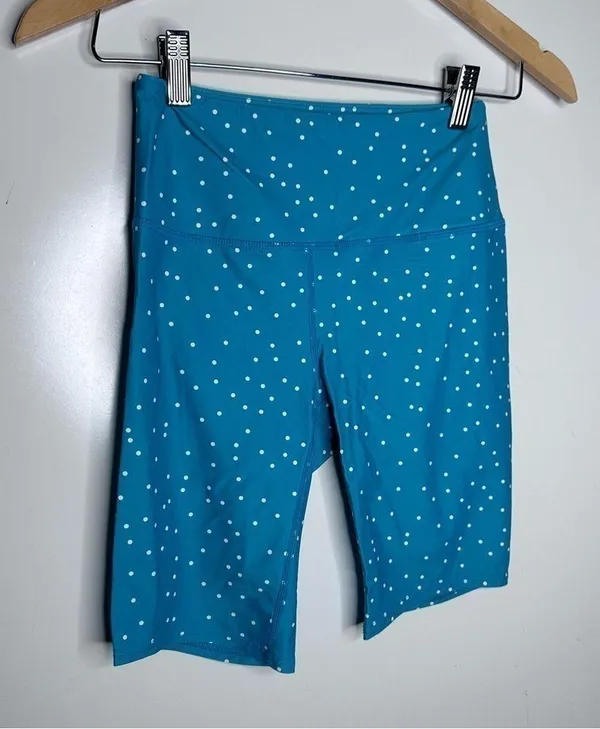 O’Neill NWT Aqua Las Flores Saphira Polka Dot Biker Shorts Size XS - Image 8