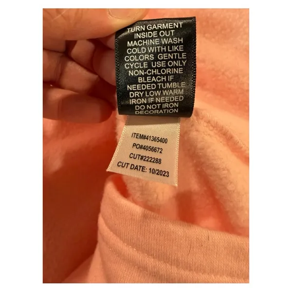 Torrid Light Pink Fleece Hoodie Dress Mini Drawstring Waist Size 2 (2X) - Image 11
