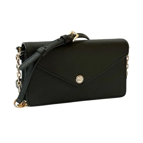Michael‎ Kors Small Saffiano Leather Envelope Crossbody/Clutch Bag Black NWT - Image 5