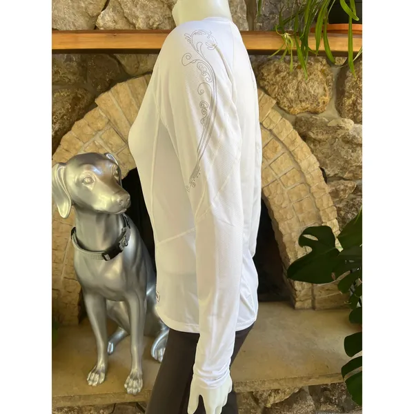 REI White Long Sleeve Athletic Shirt Women's Size XS - Image 3