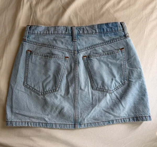 Abercrombie High-Rise Denim Skirt - Image 4