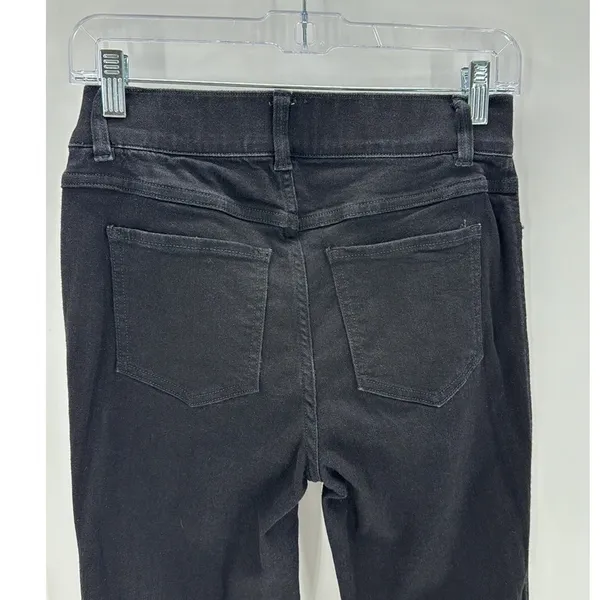 Spanx EveryWear Flare Jeans Womens High Rise Pull On Clean Black size S classy - Image 7