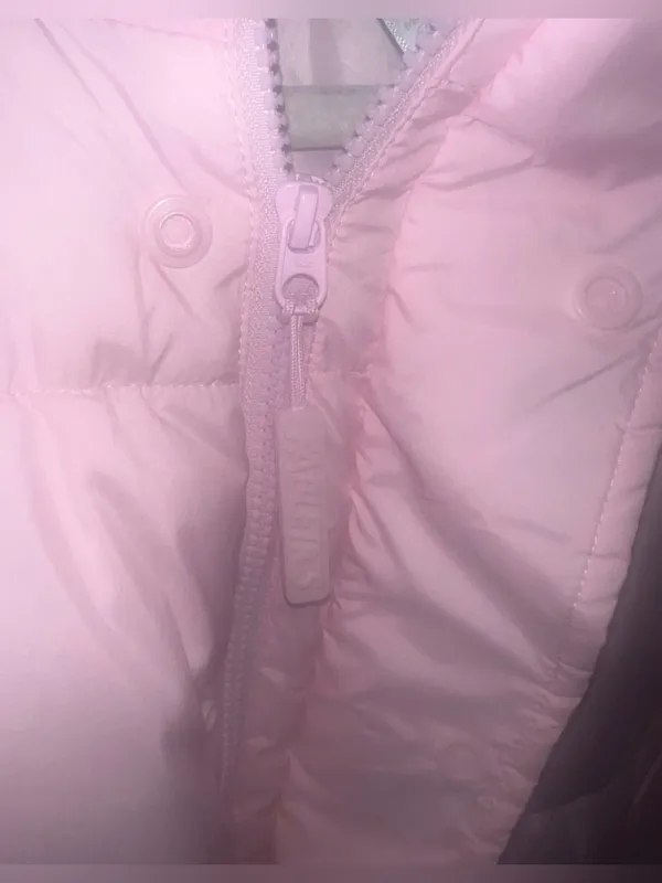 Fabletics Essential Cropped Hooded Puffer size XL in Sugar Pink NWOT - Image 6