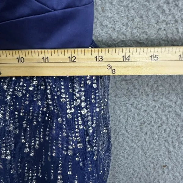 Hailey Logan Blue‎ Sequin Mini Dress 9/10 Showgirl Sparkle Glam Party Prom HOCO - Image 7