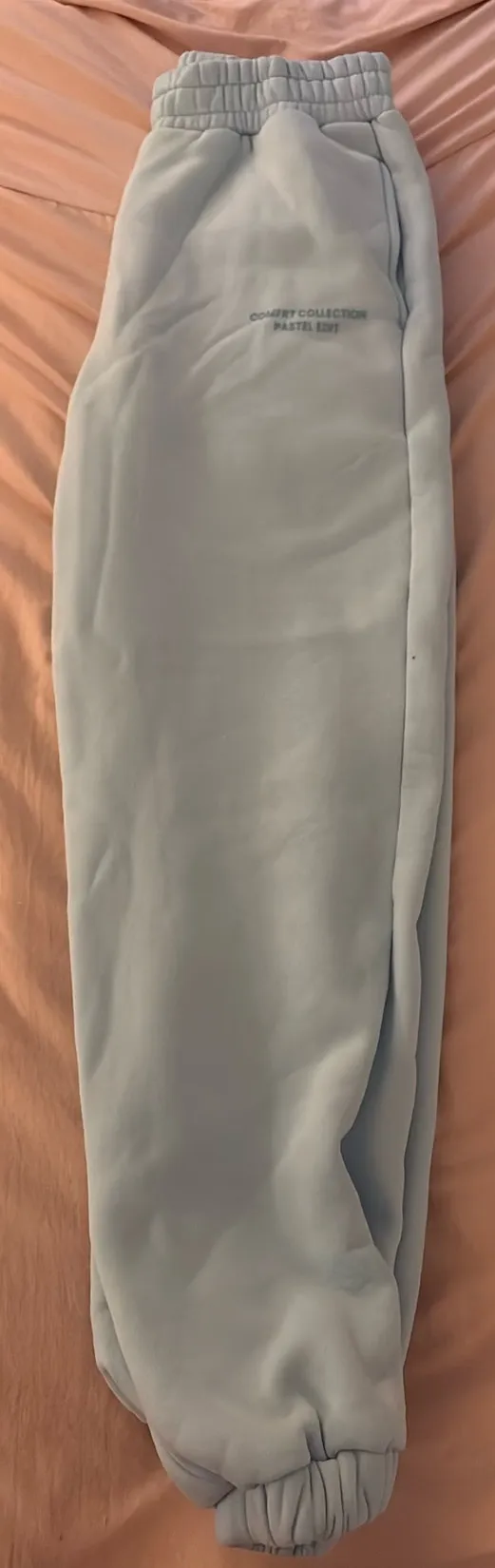 Comfort pastel sweatpants blue - Image 2