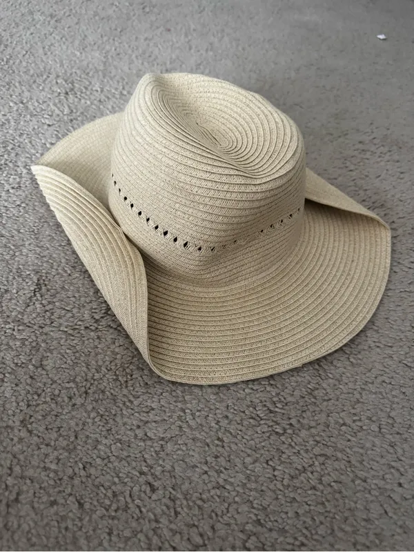 NWOT straw cowboy beach hat - Image 6