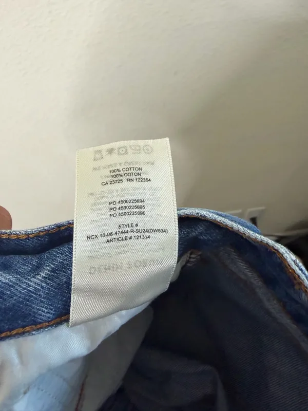 Aritzia Denim Forum The Farrah Hi-Rise‎ Wide Cropped Jean Womens Size 25 - Image 8