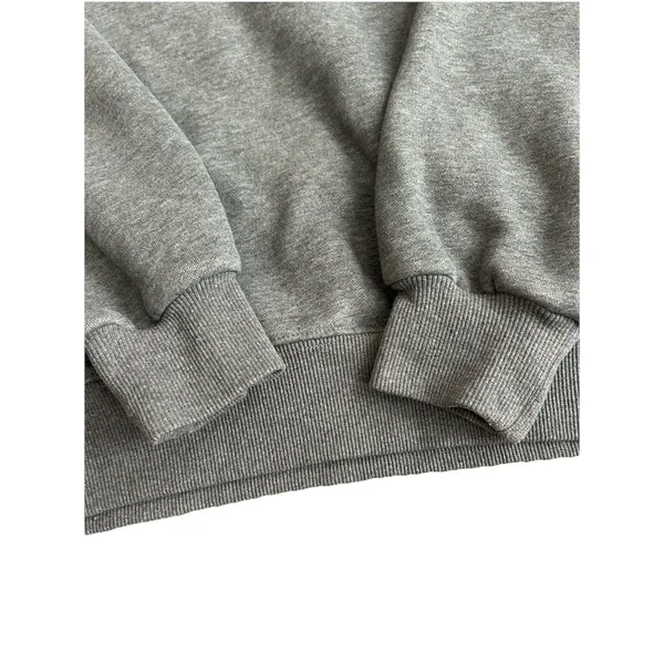 Parke Stormy Grey Turtleneck Sweatshirt S/M Minimalist Capsule Fleece - Image 5