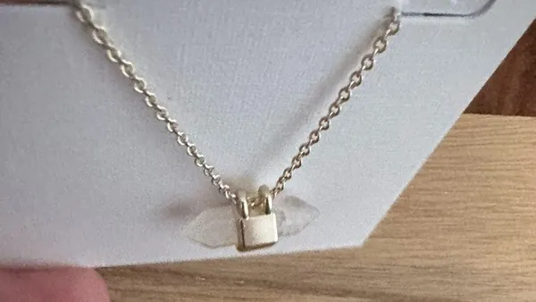 NWT Kendra Scott Jamie Gold Tone Crystal Necklace - Image 2
