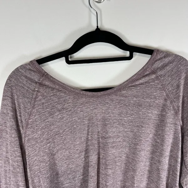 Free People We‎ the Free 3/4 Sleeve Crop Top Purple Womens Size Large Boho - Image 7