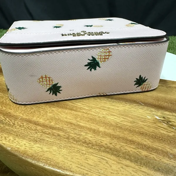 New Kate Spade Staci Square top handle pineapple crossbody bag pink‎ multi - Image 5