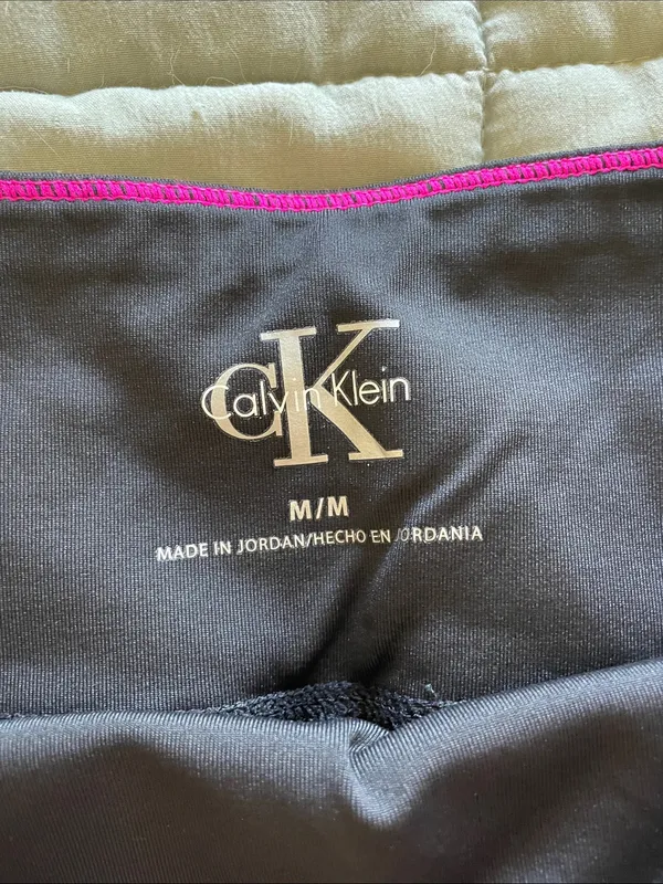 Calvin Klein Black High-Waist Active Bike Shorts with Side Pocket - Image 3