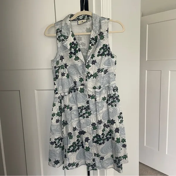 Tuckernuck Sleeveless Royal Shirtdress Province Breeze Floral‎ Print - Image 2