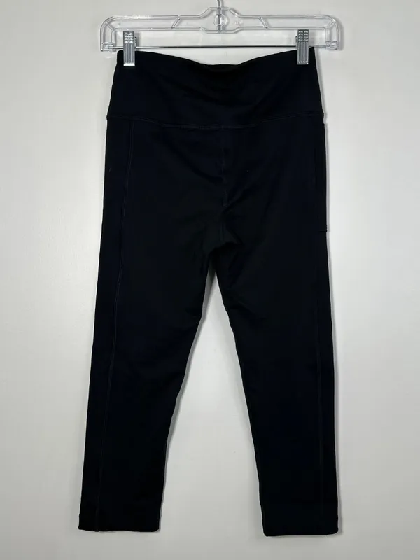 Lands’ End Women’s Size XS 2-4 Black Leggings Ankle Cut Great Condition - Image 2