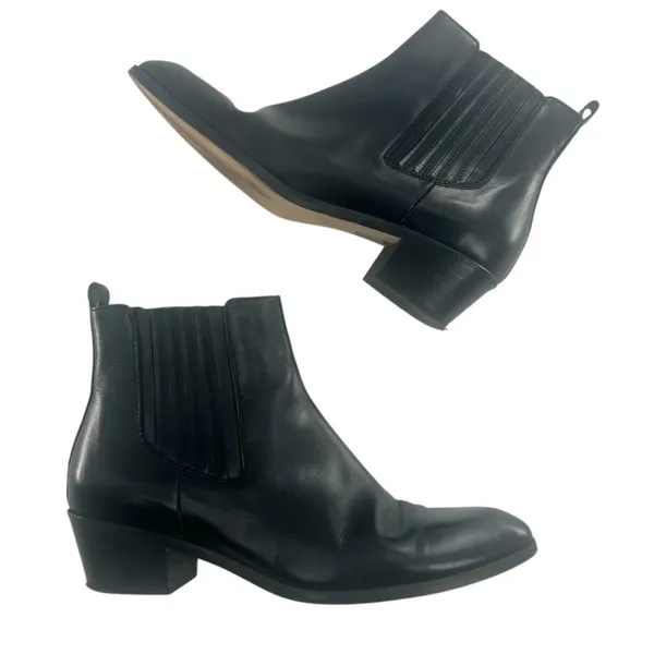 J. Crew black Chelsea boots leather sz‎ 7 - Image 2