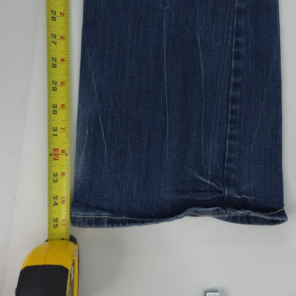 Wrangler Rock 47 Ultra Low Rise Embellished Flare Jeans Size 5x36‎ WHX65MG - Image 10
