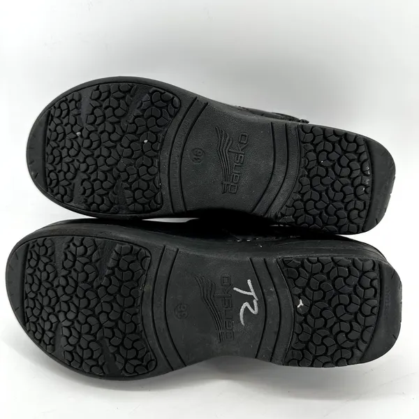 Dansko Professional Leather Clogs Arch Rocker Anti-Fatigue Slip On Black 6 - Image 6
