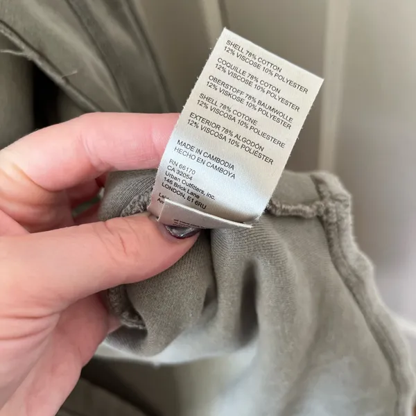 Free People Sage Green Teddy Jacket - Image 3