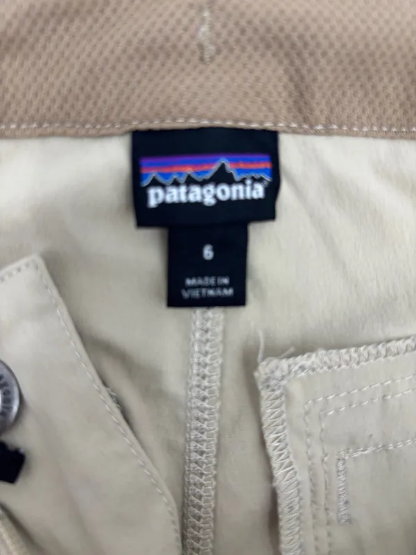 Patagonia Women’s Tan Flat-Front Drawcord Shorts - Image 2