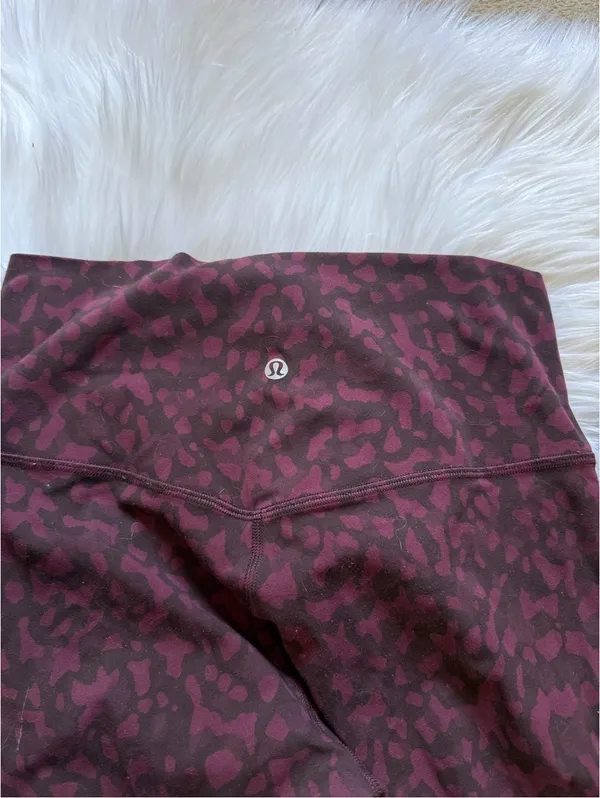 lululemon Align High-Rise Pant 28" Formation Camo Dark Adobe Multi Size 8 - Image 2