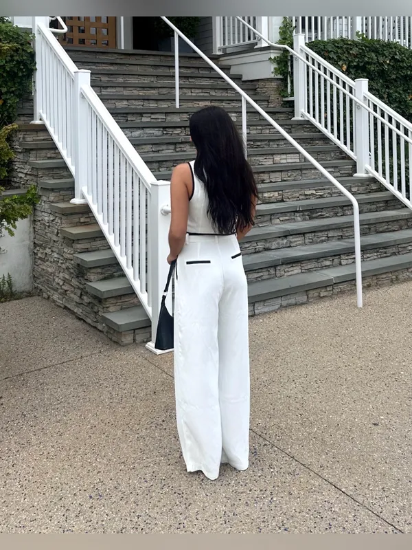 12th Tribe White and Black Pant Set - Image 2