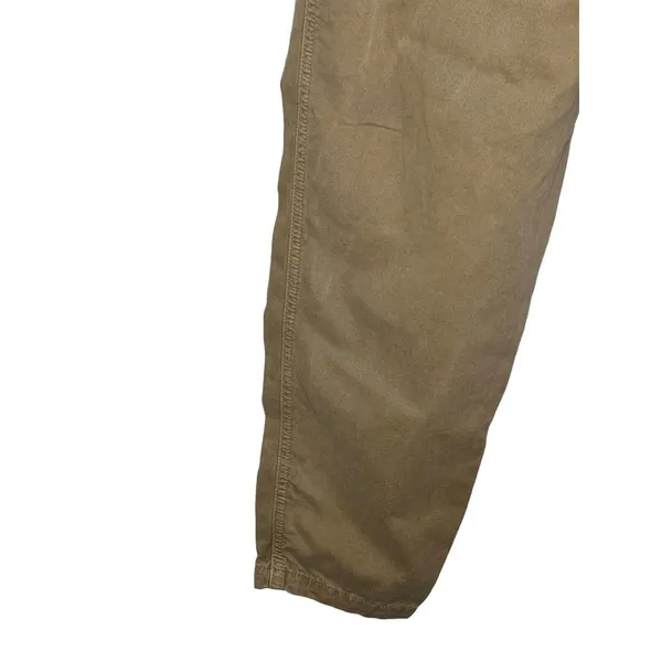 Zara‎ Women's Pants High-Waisted Cotton Pleated Skinny Cotton Denim Tan Size 2 - Image 8