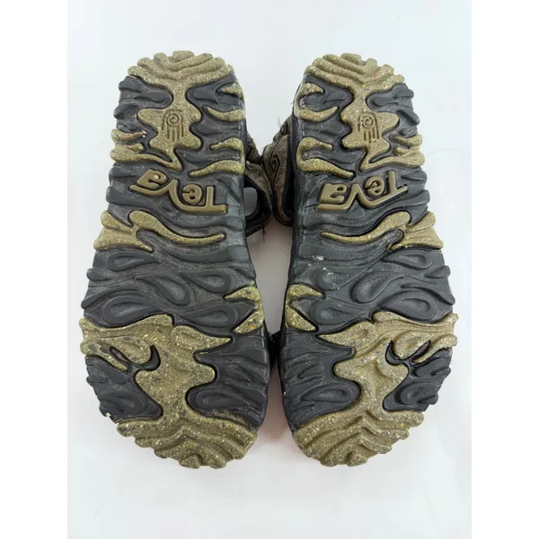 Teva Valkyrie Womens 9W Sport Sandals Black Olive Geometric Hiking Trail F08K7 - Image 6