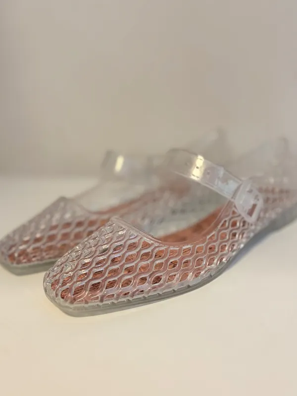 MIA Clear Jelly Mary Jane Fisherman Sandals Flats Coco Clear Womens Shoe Size 8 - Image 3
