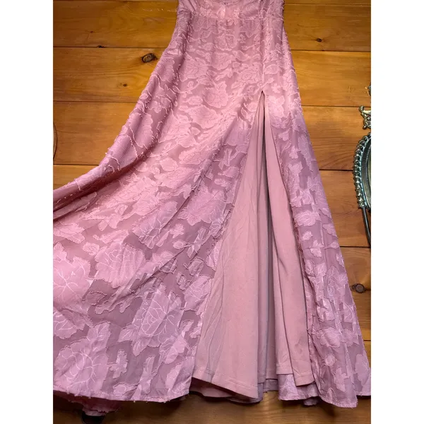 Lulus Garden of Romance Rusty Rose Burnout Maxi Dress Gala Cruise - Large - Image 3