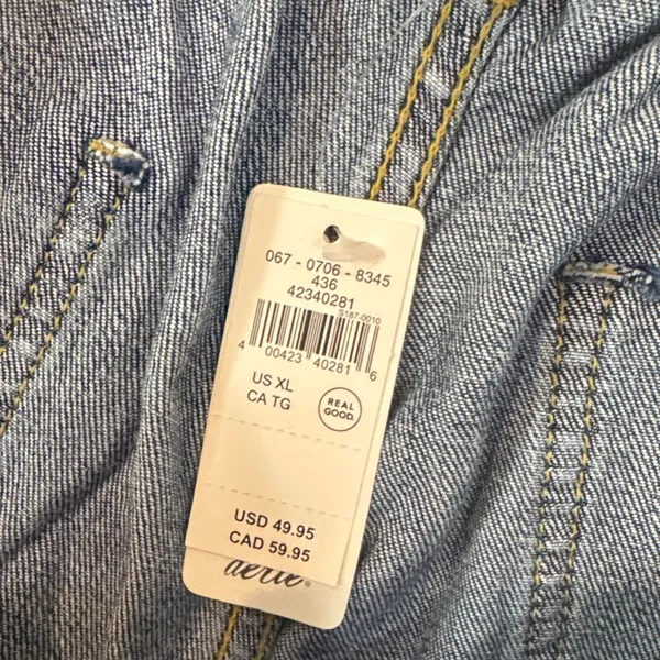 NWT Aerie Indigo Distressed Jean Shorts / J116 - Image 5