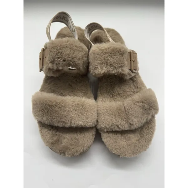 NWOB Koolaburra by UGG Backstrap Fuzzy Sandals Fuzz Oh Amphora Size 9 - Image 3