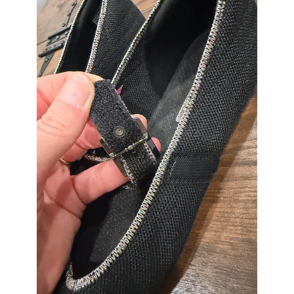 Skechers Cleo Mary Jane Flats Womens 9 Black Knit Vegan Washable Balletcore - Image 7
